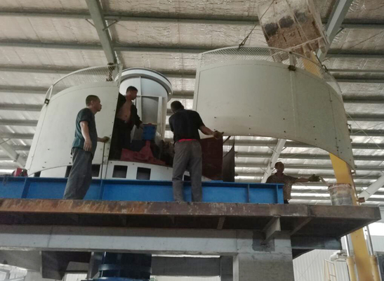 ইট উত্পাদন লাইন ভেজা প্যান মিল 65200kg ওজন কাস্টমাইজড