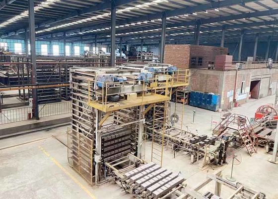 টানেল ড্রায়ার এবং বড় ক্ষমতা ৮০০ টন/দিন সহ ক্লে হলো ব্লক তৈরির জন্য টানেল কিলন স্বয়ংক্রিয় উৎপাদন লাইন