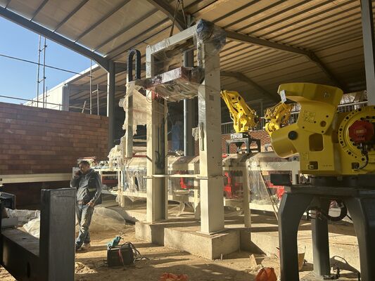 BBT সম্পূর্ণ স্বয়ংক্রিয় প্যালেটলেস ফায়ারড ব্রিক আনলোডিং এবং প্যাকিং সিস্টেম